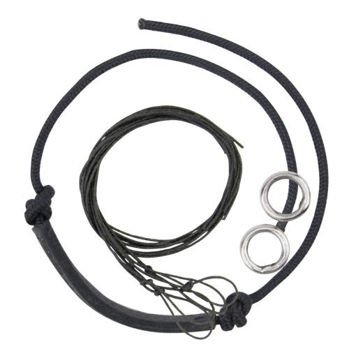 Myler Black Leather Noseband Kit for Combination Bits