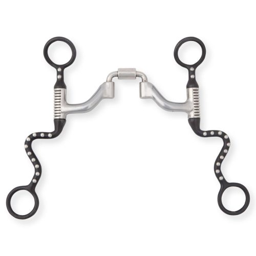 Myler Black Steel Seven Shank Correctional Ported Barrel